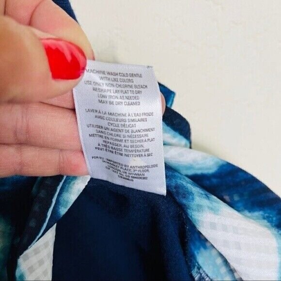 Anthropologie Postmark Egress Split Neck Blouse Women’s Size Medium - Picture 7 of 7